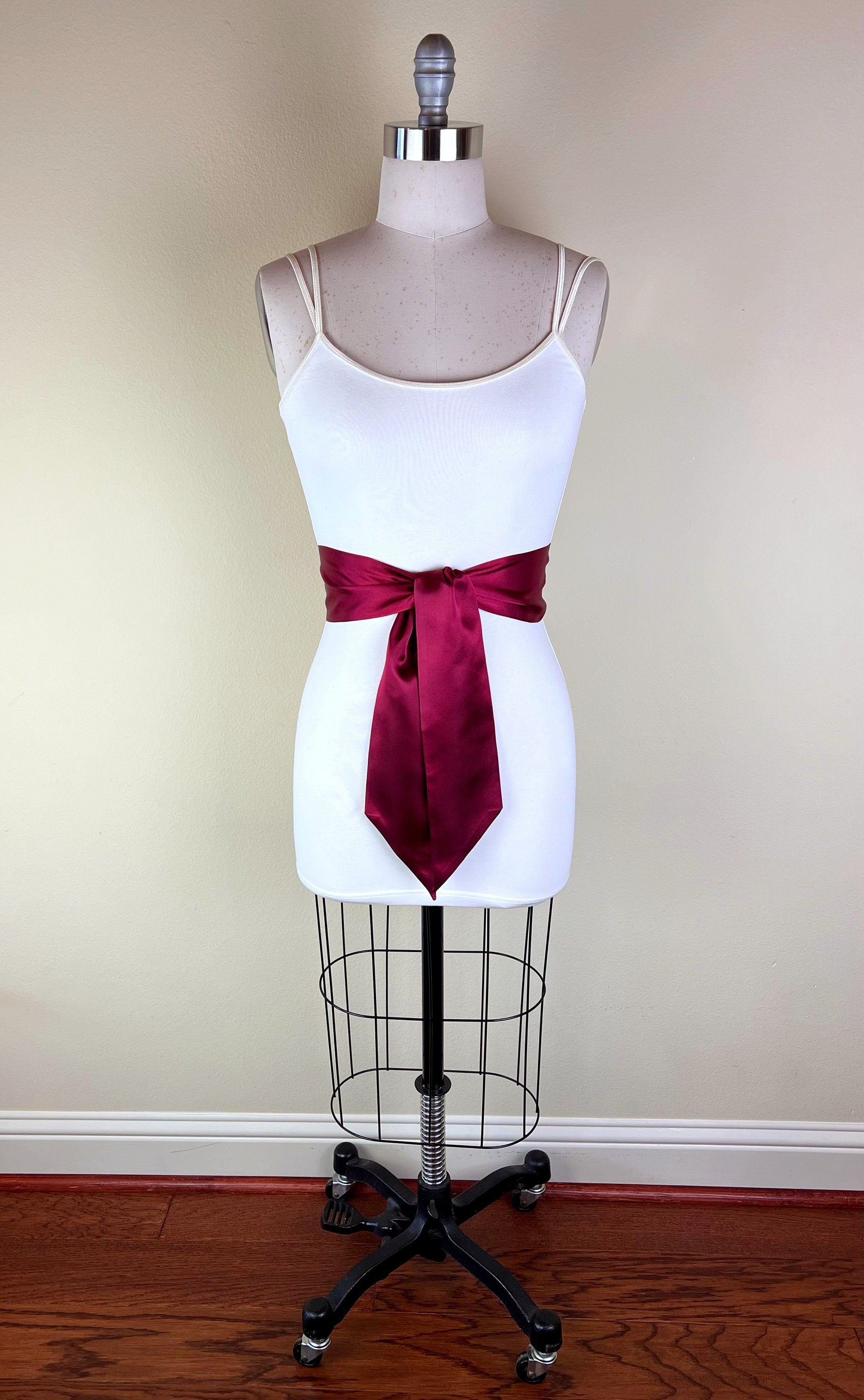 Burgundy Satin Sash, Burgundy Sash Belt, Wide Burgundy Wedding Dress Sash, Bridal Sash, Burgundy Satin Belt, Bridesmaid Sash, Satin Swank