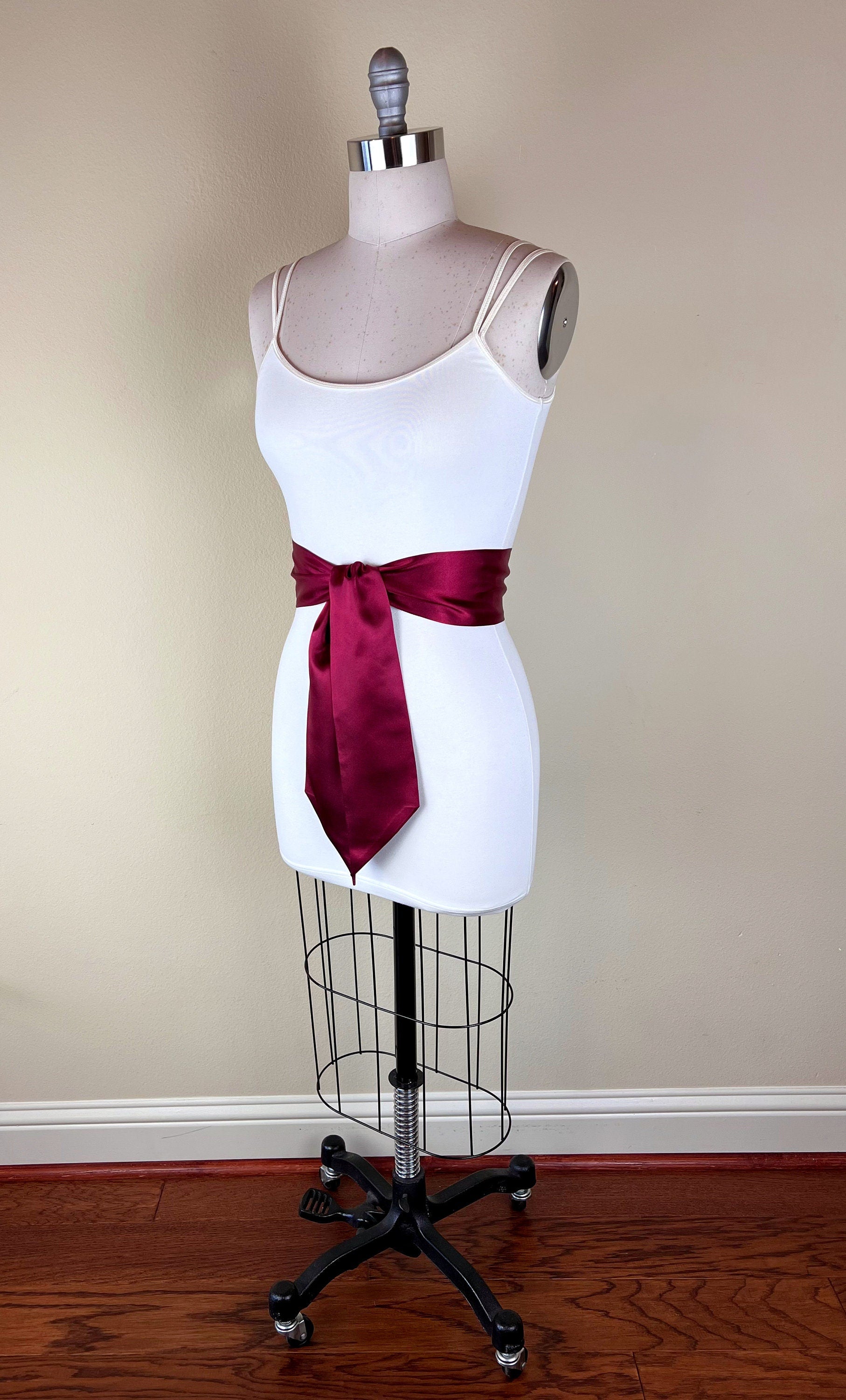 Burgundy Satin Sash, Burgundy Sash Belt, Wide Burgundy Wedding Dress Sash, Bridal Sash, Burgundy Satin Belt, Bridesmaid Sash, Satin Swank