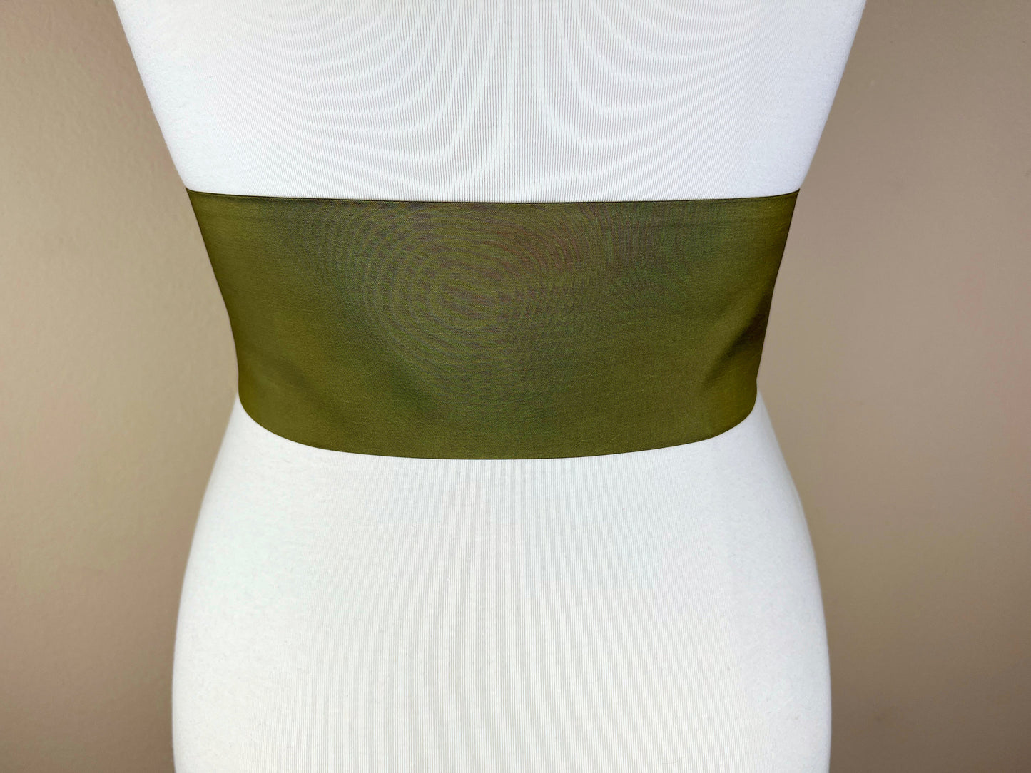 Crisp Taffeta Sash in Loden Green, Dark Green Taffeta Bow Belt, Formal Dress Sash, Taffeta Ball Gown Sash, Deep Green Sash Belt, Satin Swank