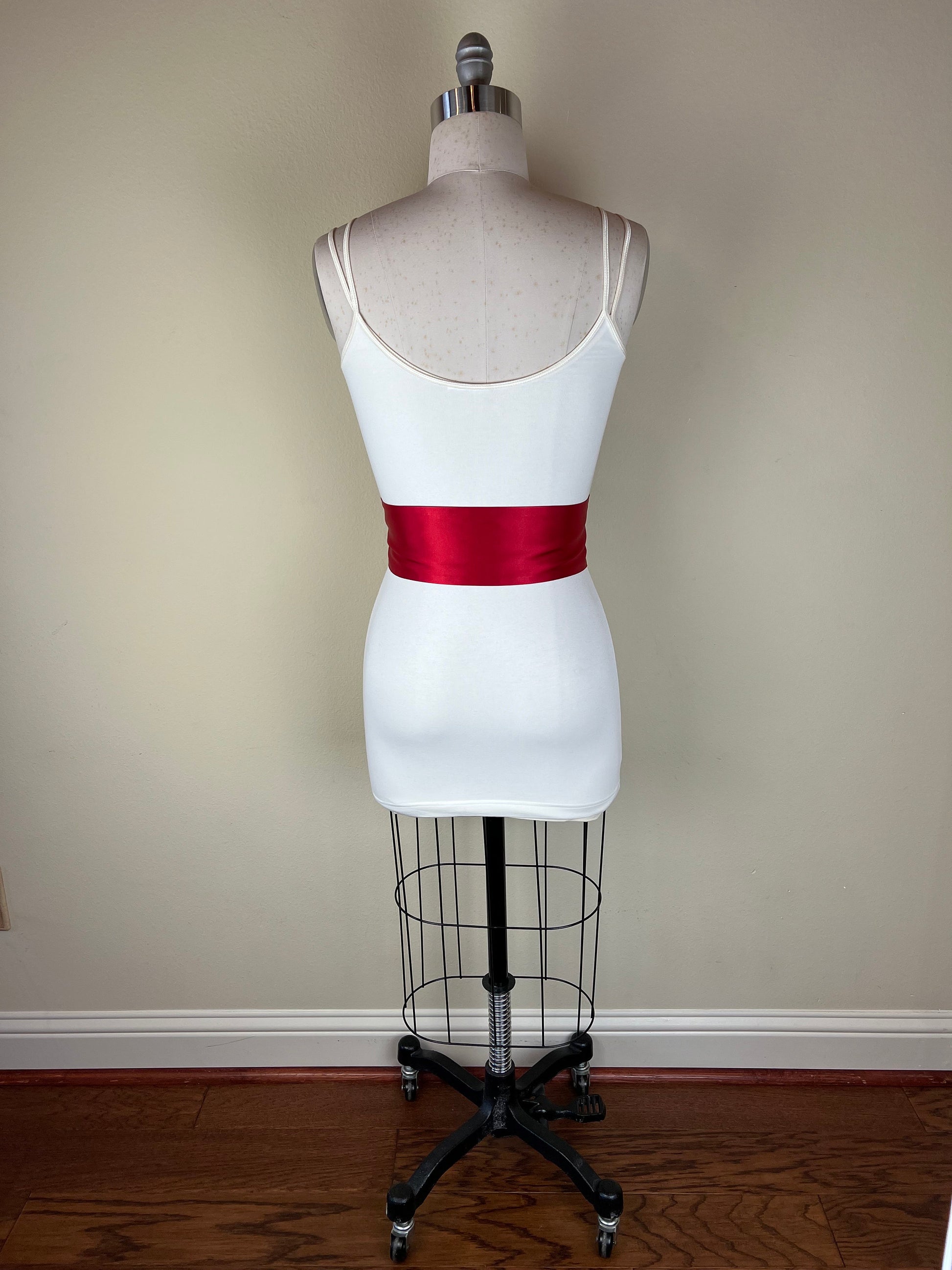 Color Block Navy & Red Satin Sash, Navy Sash Belt, Wide Navy and Red Wedding, Red, White Blue Wedding, Bridesmaid Sash, Satin Swank