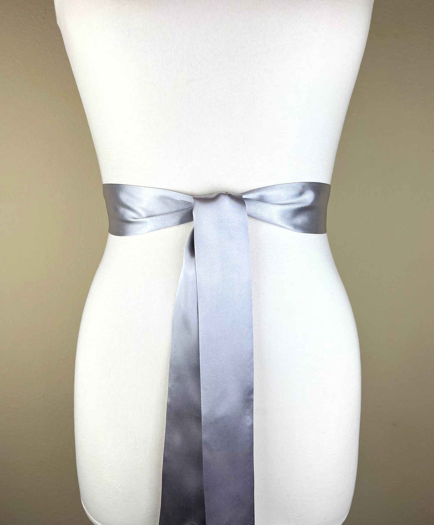 Bright Silver Sash, Narrow Silver Satin Sash Belt, Bridesmaid Sash, Silver Wedding Dress Sash, Silver Bridal Sash, Wedding Sash, Satin Swank