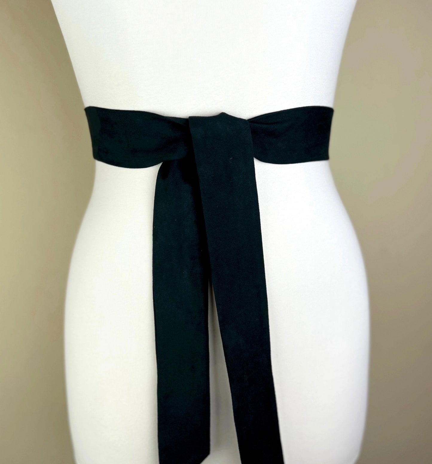Narrow Ultra Suede Black Sash, Black Micro Suede Sash, Black Suede Cloth Sash Belt, Black Suede Belt, Black Ultra Suede Belt, Satin Swank