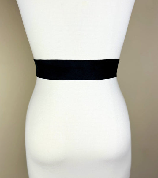Narrow Ultra Suede Black Sash, Black Micro Suede Sash, Black Suede Cloth Sash Belt, Black Suede Belt, Black Ultra Suede Belt, Satin Swank