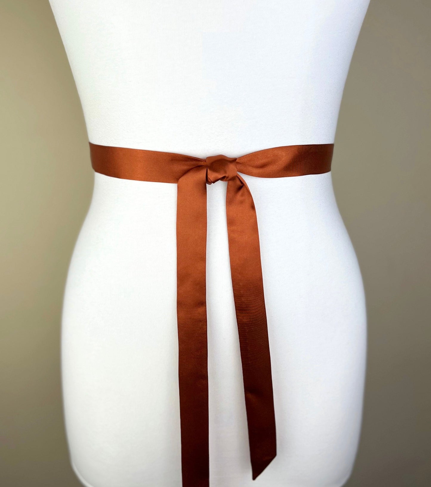 Extra Narrow Burnt Orange Sash, Dark Orange Satin Sash, Skinny Sash Belt, Thin Sash Belt, Skinny Orange Belt, Satin Orange Sash, Satin Swank