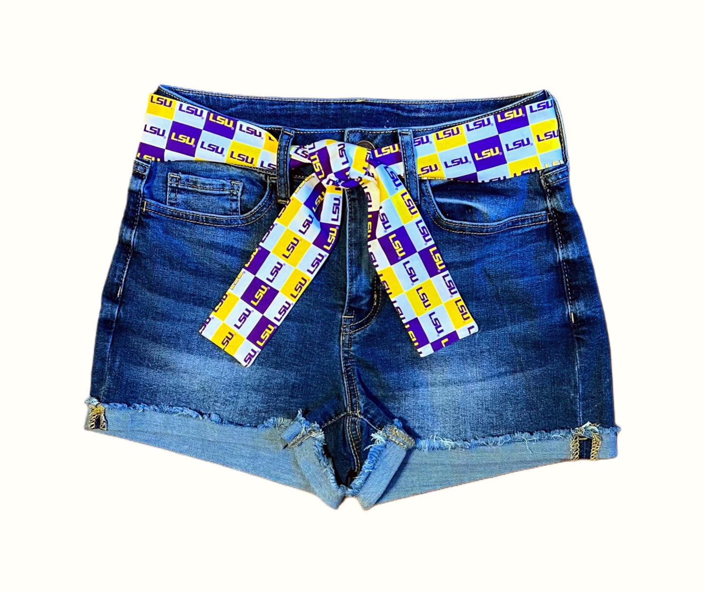 Louisiana State University Sash Belt, LSU Game Day, Louisiana State Tigers Game Day, LSU Tailgate Outfit, LSU Football Geaux Tigers Football