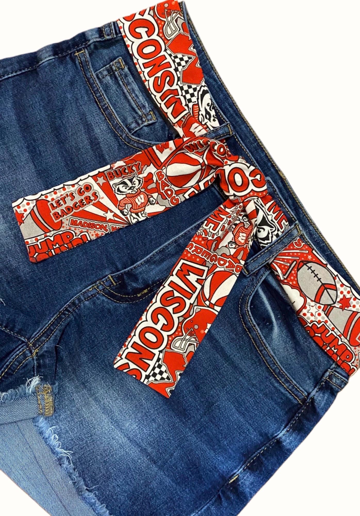 Wisconsin Badgers Game Day Outfit, University of Wisconsin Sash Belt, Badgers Game Day, Badgers Tailgate Outfit, Wisconsin Tailgate