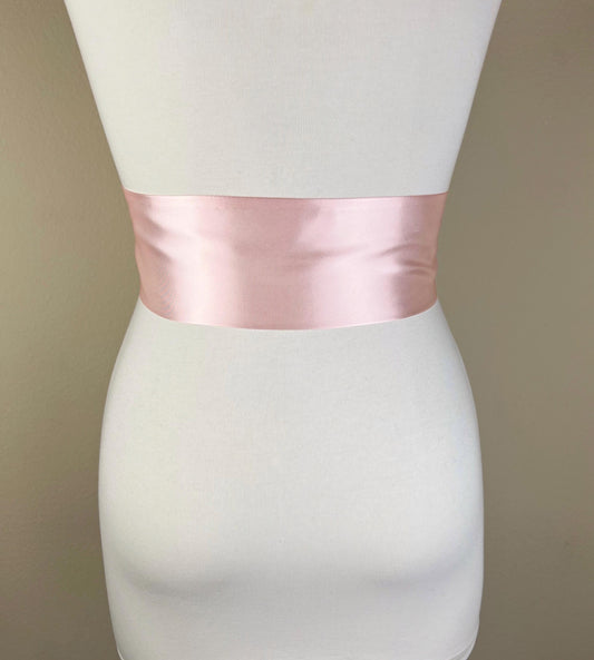 Deep Blush Satin Sash, Dark Blush Sash Belt, Wide Blush Pink Sash, Blush Wedding, Blush Bridal Sash, Blush Bridesmaid Sash, Satin Swank