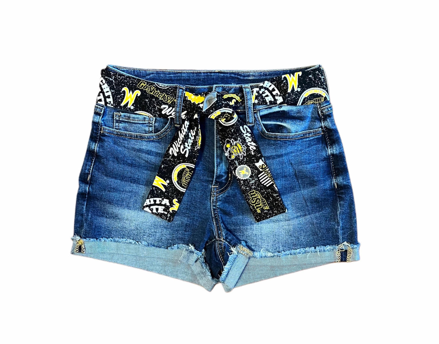 Wichita State Sash Belt, WSU Tailgate Outfit, WSU Shockers Game Day Outfit, Wichita State Tailgate Party, Shockers Tailgate, Satin Swank