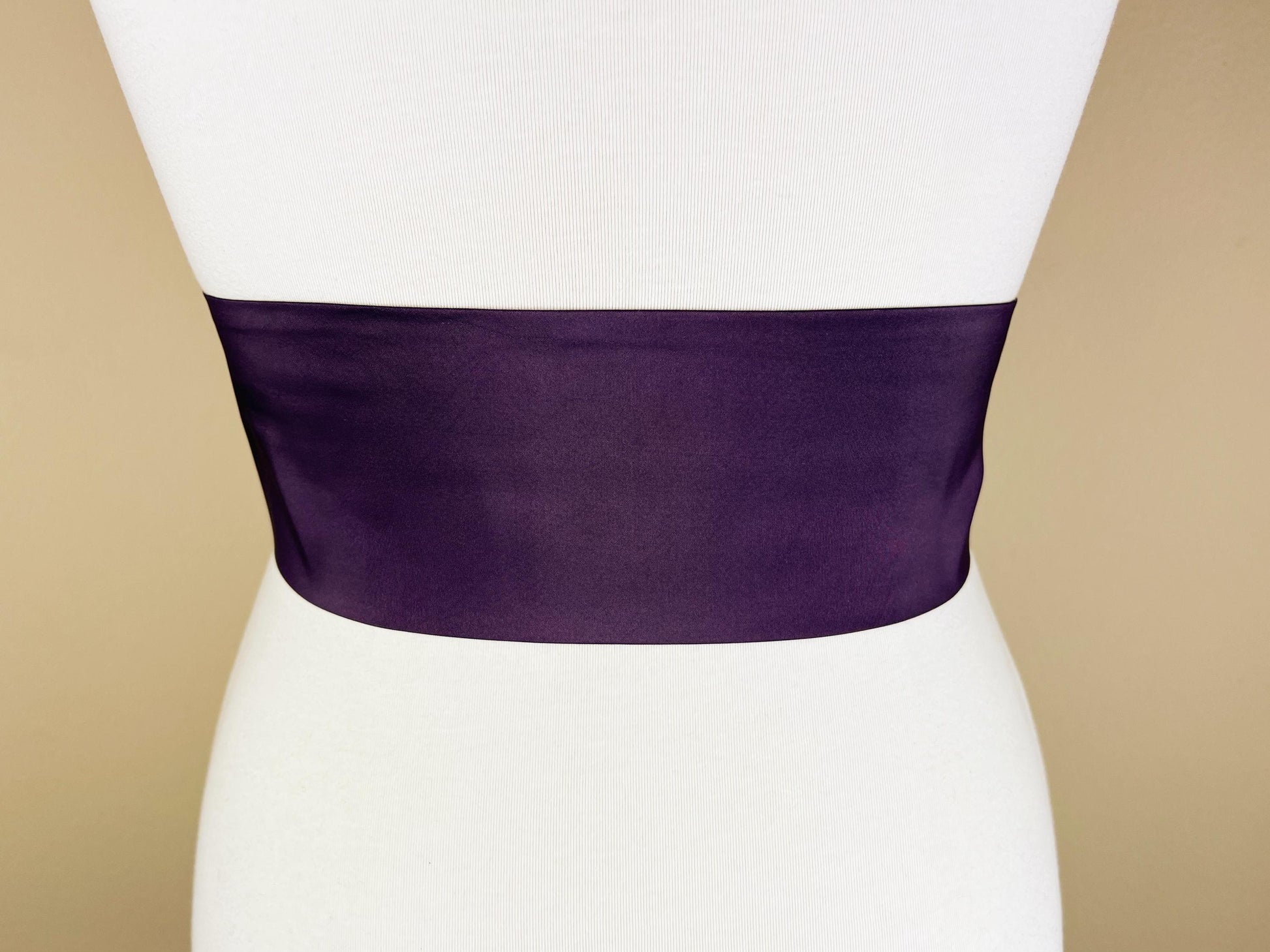 Crisp Taffeta Sash in Deep Plum, Dark Plum Taffeta Bow Belt, Plum Taffeta Dress Sash, Taffeta Ball Gown Sash, Plum Sash Belt, Satin Swank