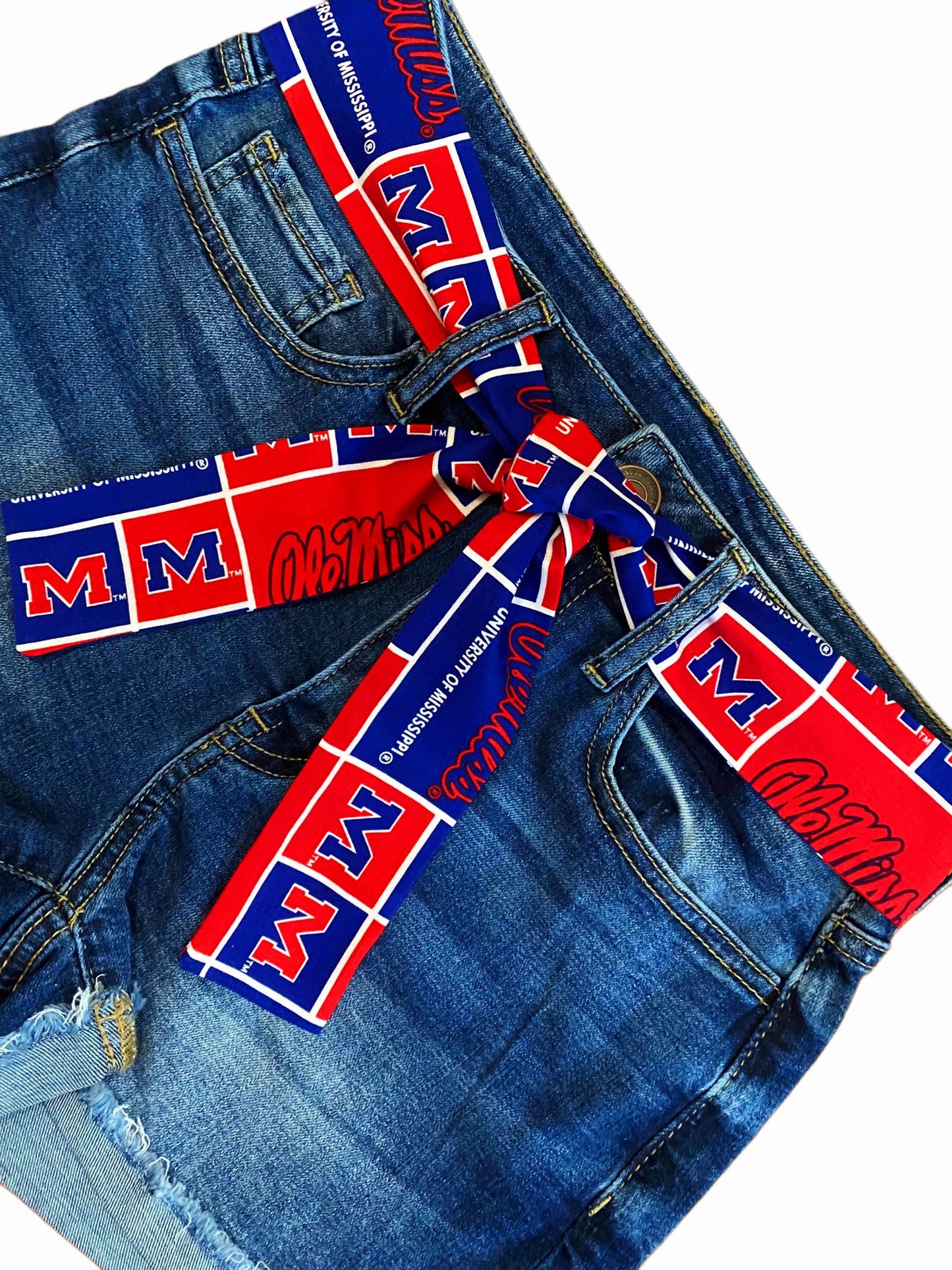 Ole Miss Game Day Outfit, University of Mississippi Sash Belt, Ole Miss Rebels Game Day, Ole Miss Tailgate Outfit, Rebels Tailgate