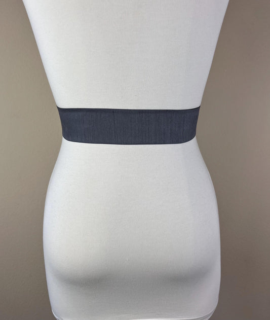 Narrow Textured Charcoal Gray Sash Belt, Gray Dupioni Sash, Gray Dress Sash, Dupioni Fabric Belt, Gray Wedding Sash, Charcoal Sash Belt