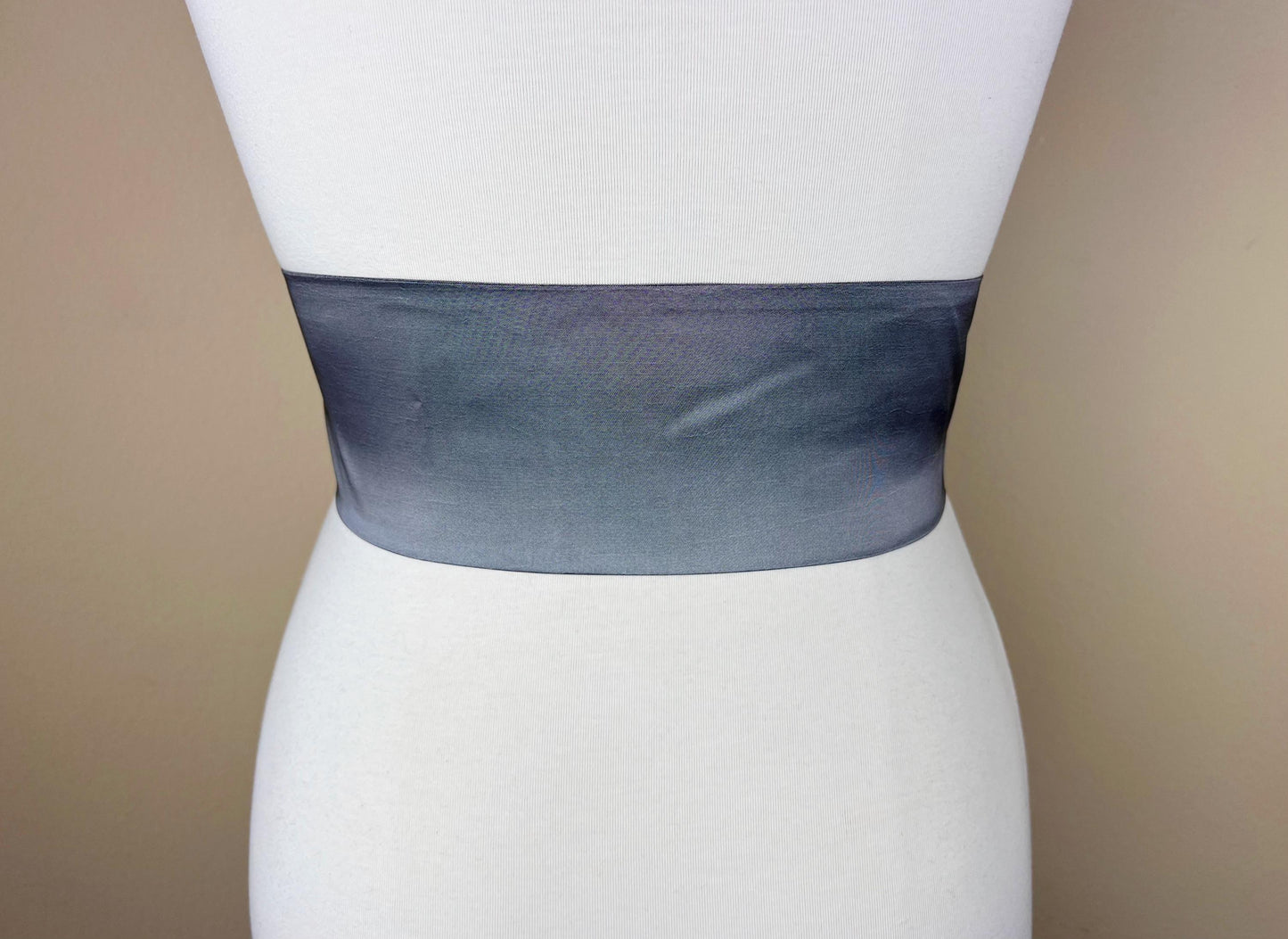 Crisp Taffeta Sash in Charcoal Gray, Dark Gray Taffeta Bow Belt, Charcoal Dress Sash, Taffeta Ball Gown Sash, Gray Sash Belt, Satin Swank