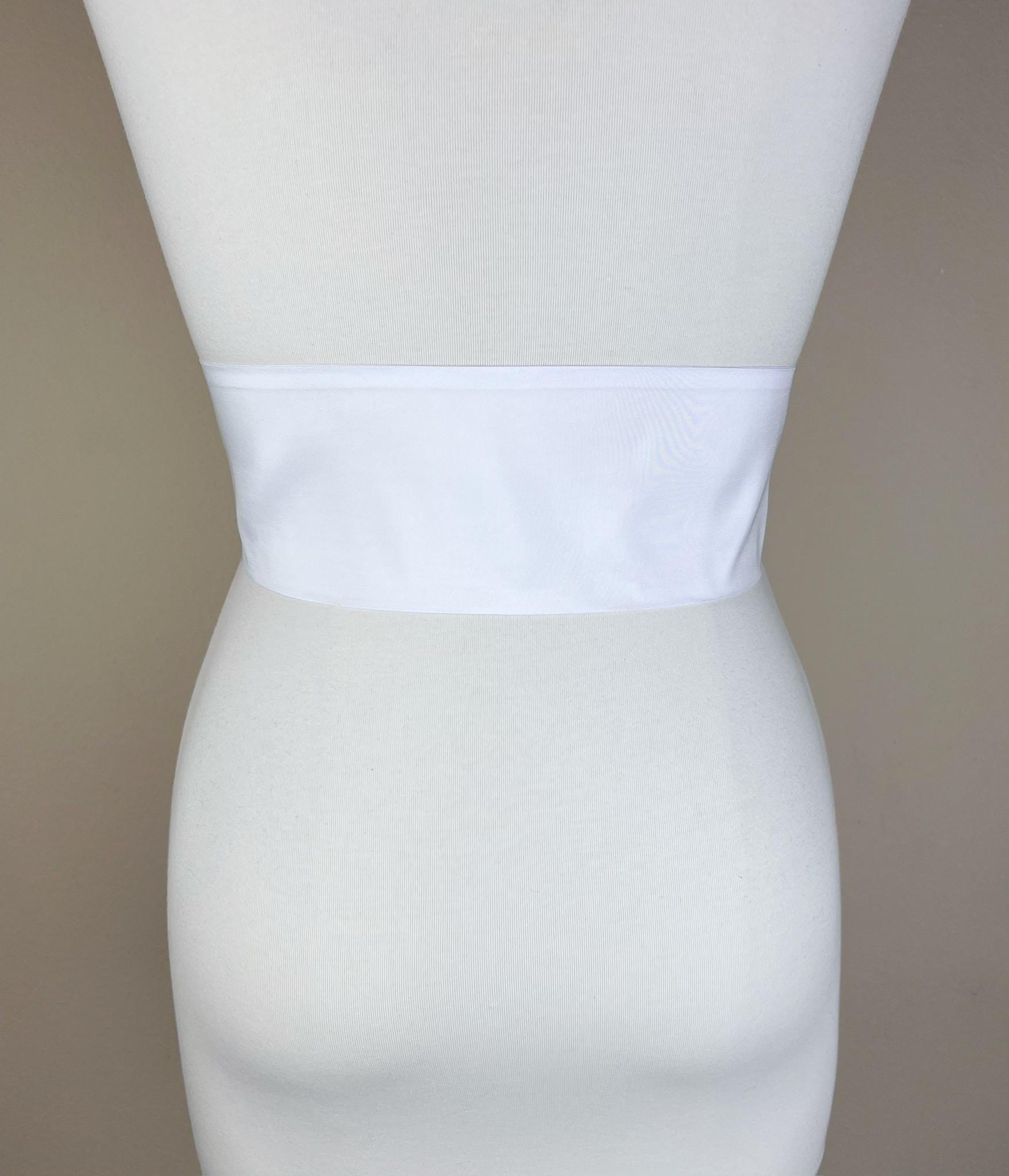 Crisp Taffeta Sash in Pure White, White Taffeta Bow Belt, White Dress Sash, Taffeta Ball Gown Sash, White Sash Belt, Satin Swank