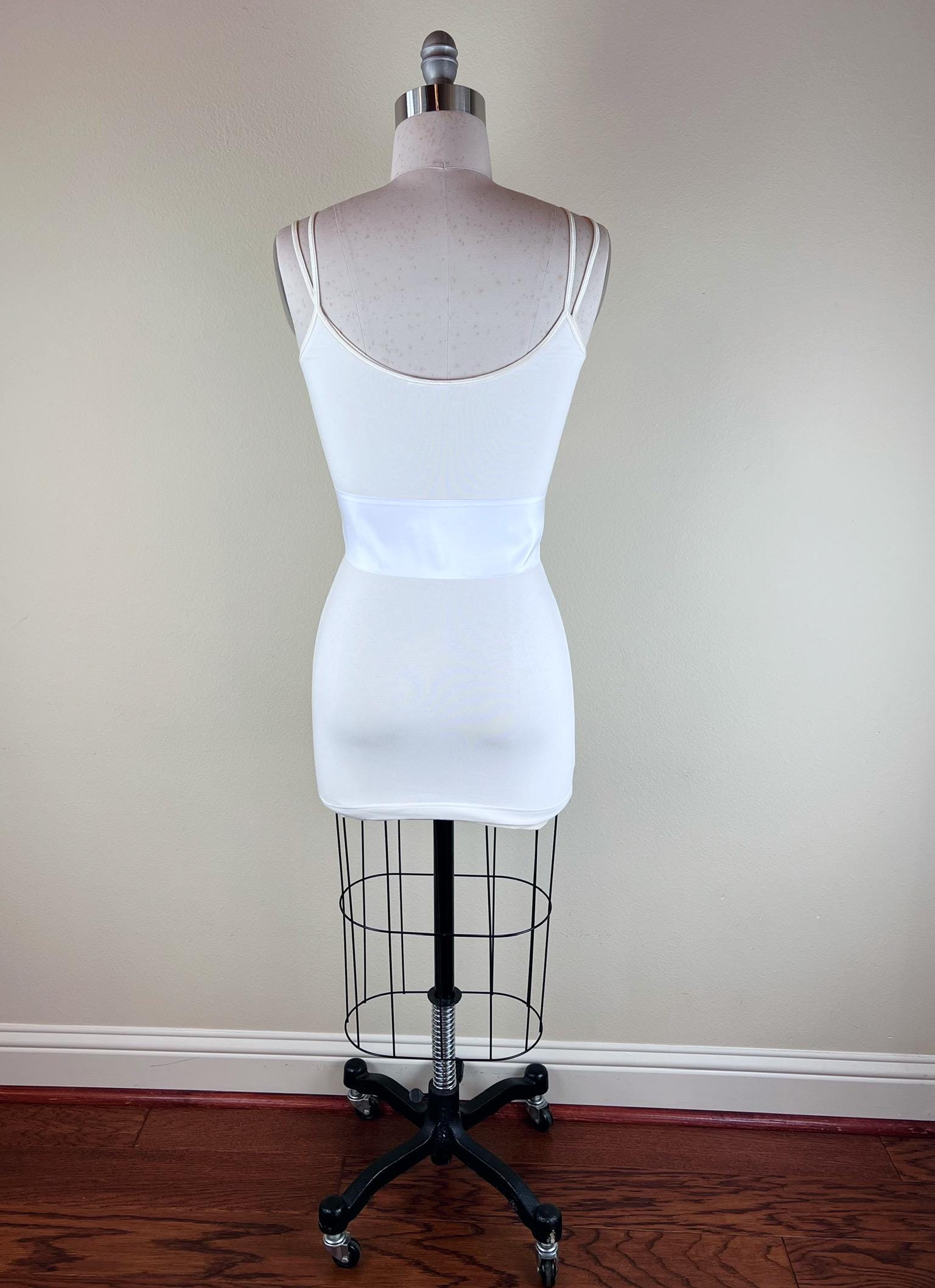 Crisp Taffeta Sash in Pure White, White Taffeta Bow Belt, White Dress Sash, Taffeta Ball Gown Sash, White Sash Belt, Satin Swank