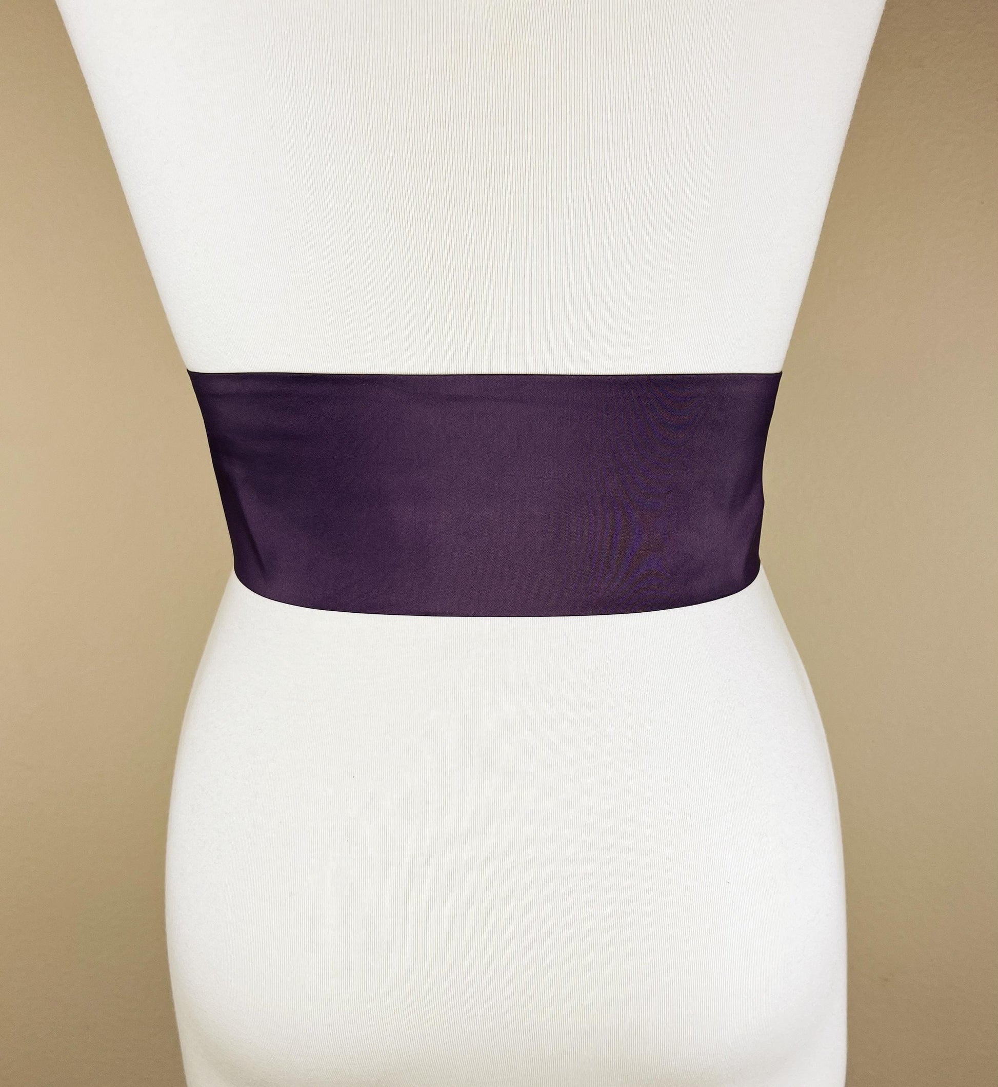 Crisp Taffeta Sash in Deep Plum, Dark Plum Taffeta Bow Belt, Plum Taffeta Dress Sash, Taffeta Ball Gown Sash, Plum Sash Belt, Satin Swank