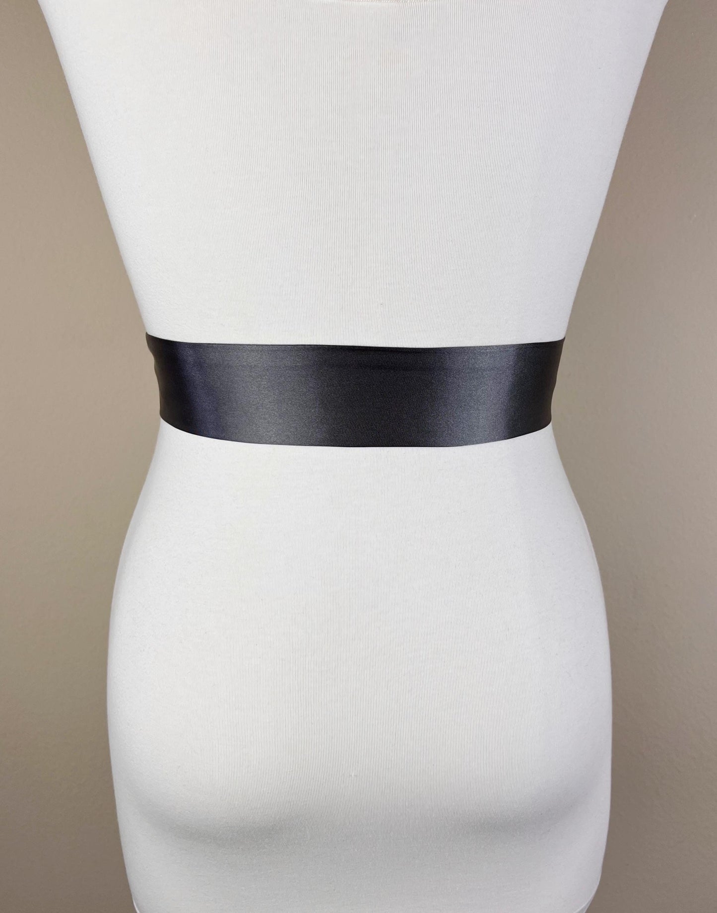 Narrow Charcoal Gray Sash, Charcoal Satin Sash, Dark Gray Satin Sash, Charcoal Sash Belt, Gray Wedding Dress, Gray Dress Sash, Satin Swank