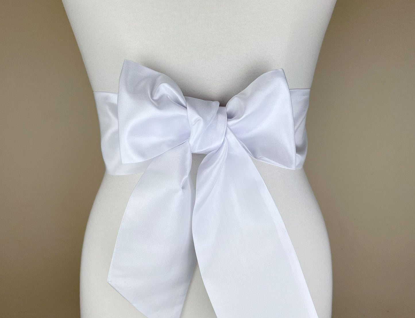 Crisp Taffeta Sash in Pure White, White Taffeta Bow Belt, White Dress Sash, Taffeta Ball Gown Sash, White Sash Belt, Satin Swank