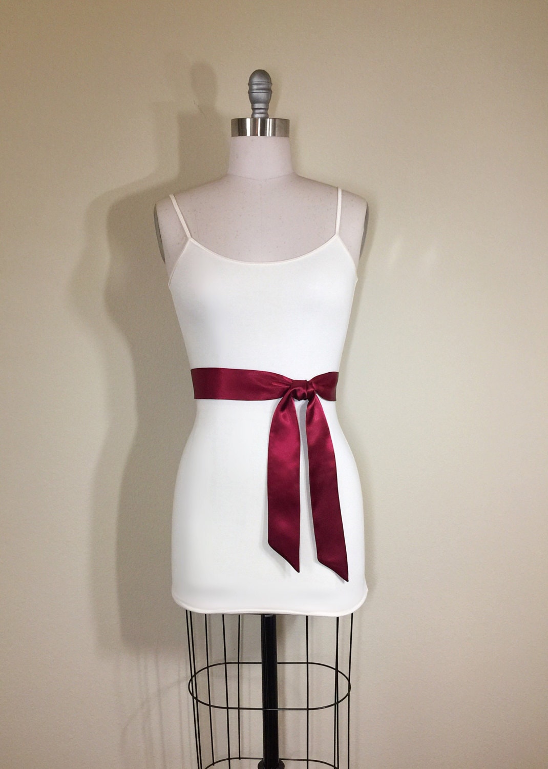 Narrow Burgundy Sash, Burgundy Satin Sash, Wine Sash Belt, Waist Sash, Wedding Sash, Bridal Sash, Burgundy Dress Sash, Satin Swank