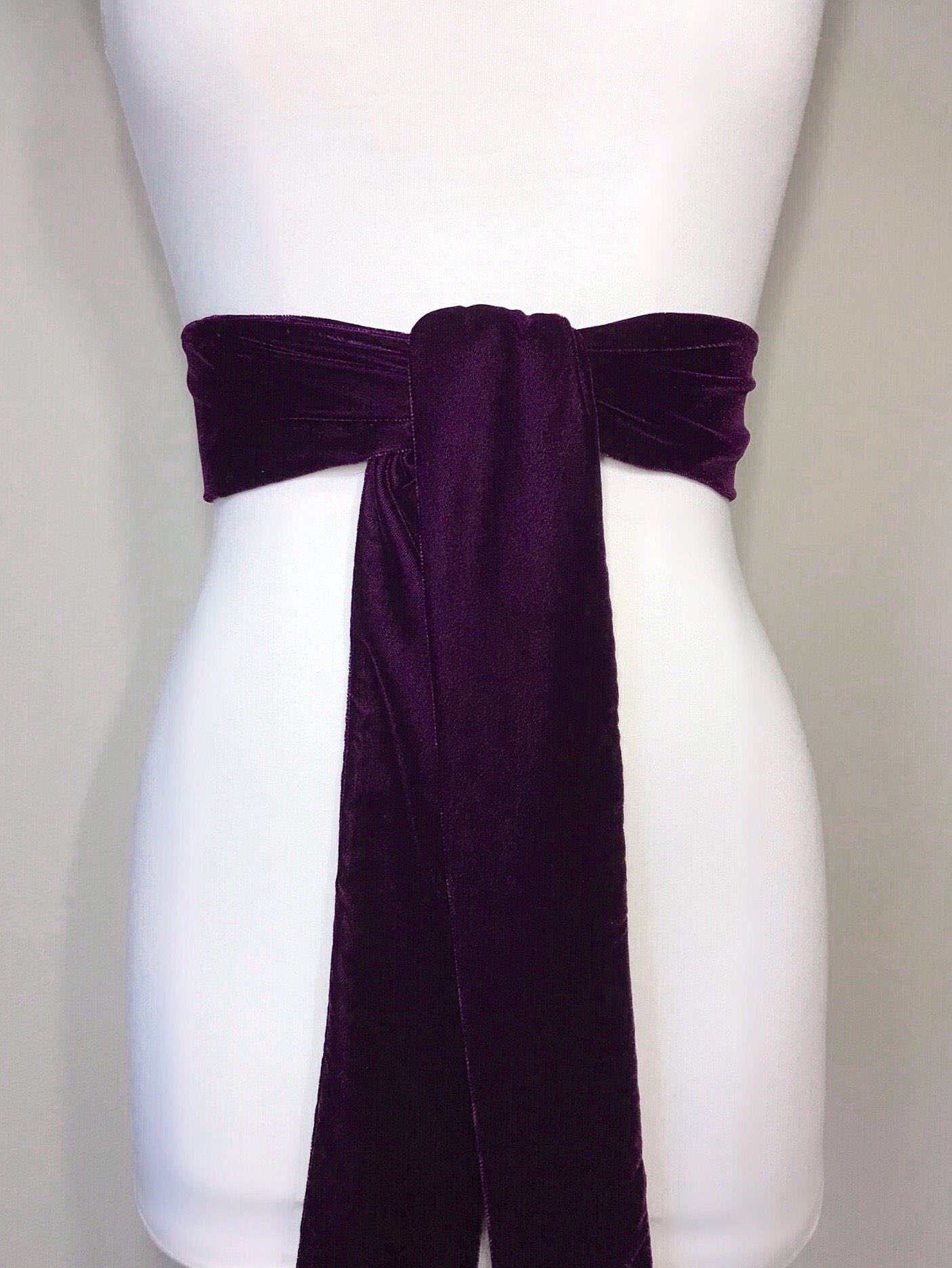 Plum Velvet Sash, Velvet Plum Sash, Plum Sash Belt in Velvet, Plum Wedding Dress Sash, Victorian Dress Sash, Velvet Plum Belt, Satin Swank