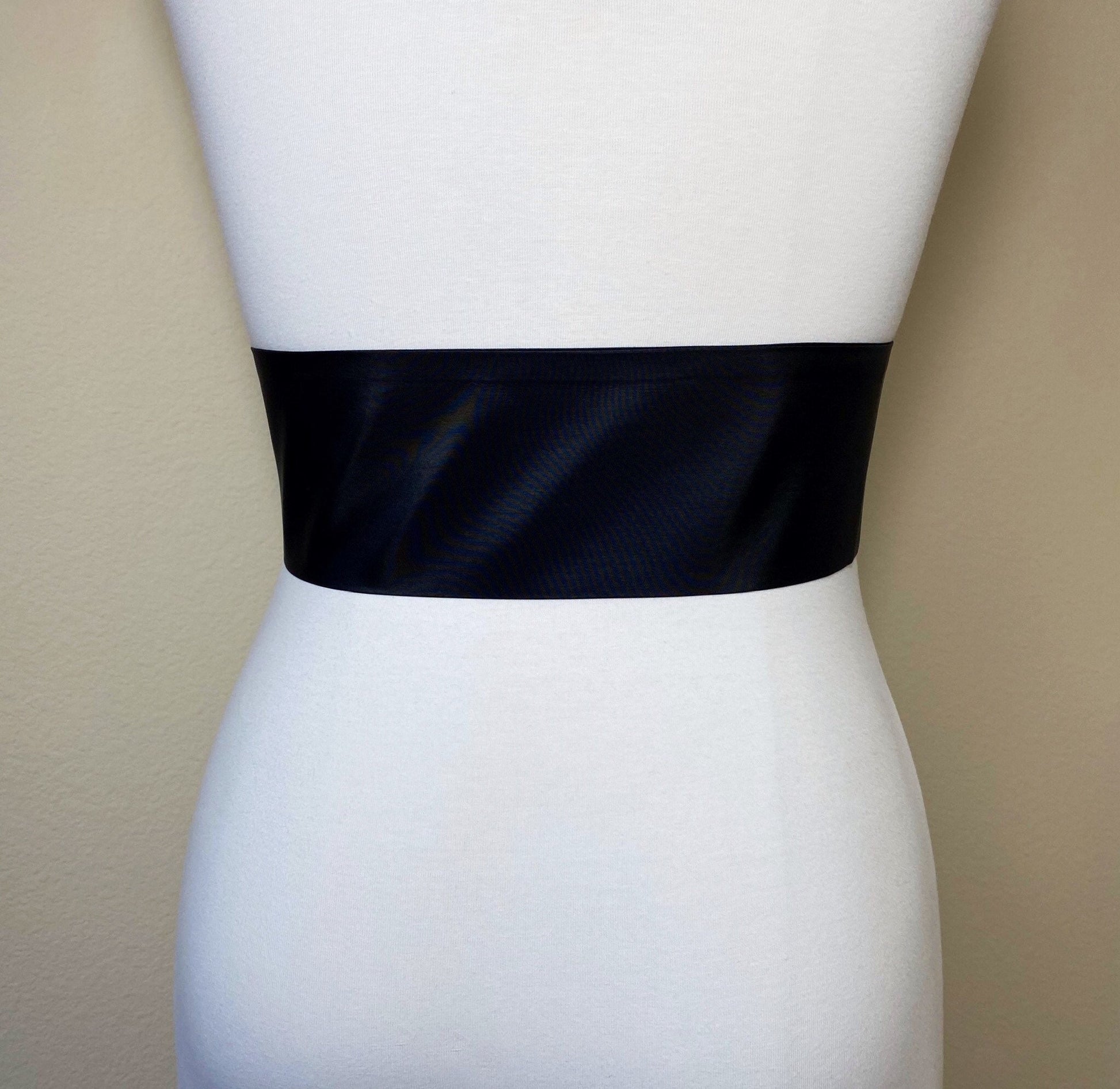 Crisp Taffeta Sash in Black, Black Taffeta Sash, Taffeta Bow Belt, Formal Dress Sash, Black Taffeta Waist Sash, Satin Swank