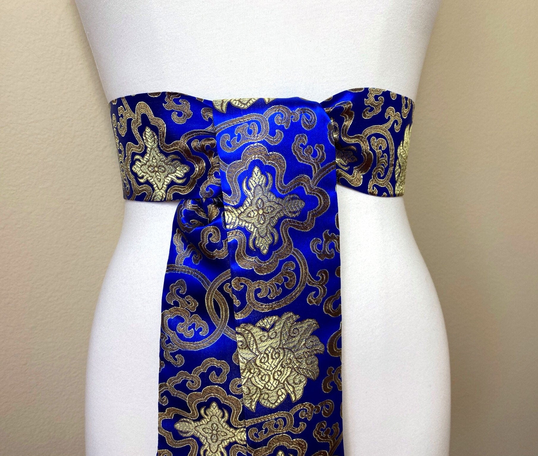 blue and gold asian dress Chinese Japanese Asian Childrens Blue Girls Gold Dragons Qipao Cheongsam Dress