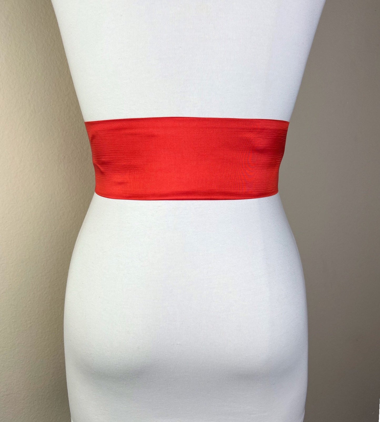 Crisp Taffeta Sash in Blood Orange, Red-Orange Taffeta Sash Belt, Red Orange Dress Sash, Orange-Red Sash Belt, Wedding Sash, Satin Swank