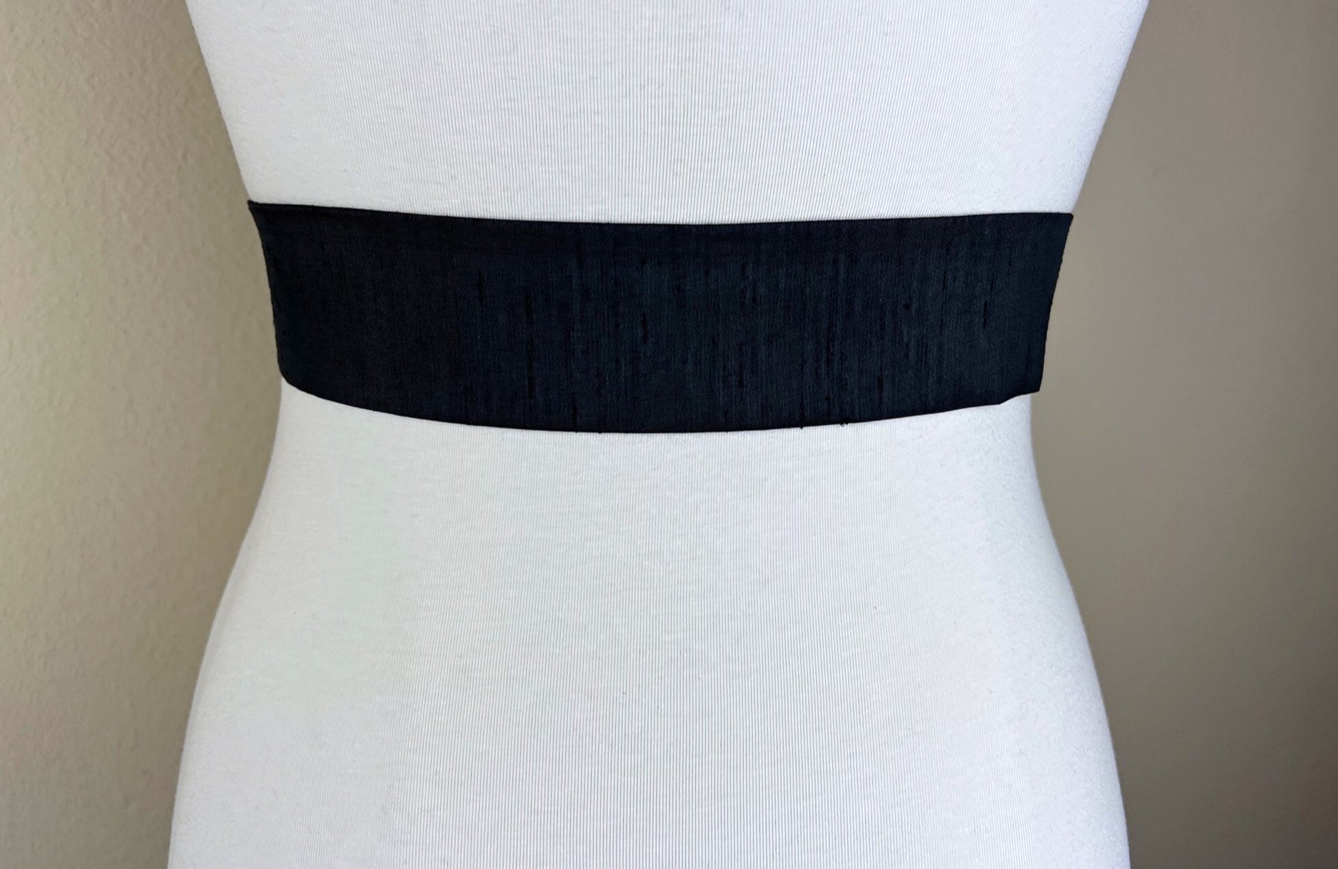 Narrow Textured Black Sash Belt, Black Dupioni Sash, Black Dress Sash, Dupioni Fabric Belt, Black Wedding Sash, Cocktail Dress, Satin Swank