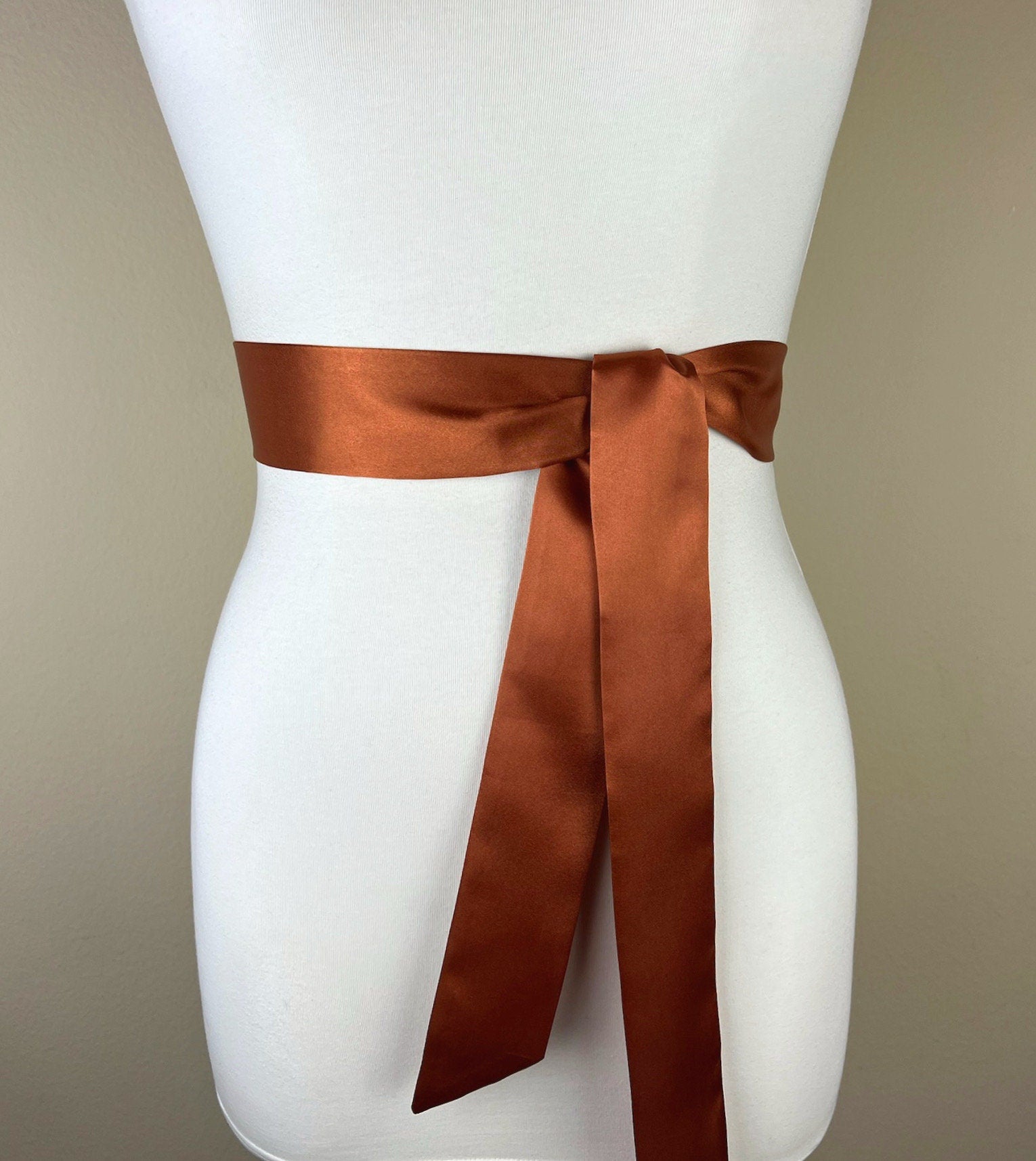 orange dress sash Burnt Orange Floral Wedding Sash: Fall Flower Girl Dress Belt
