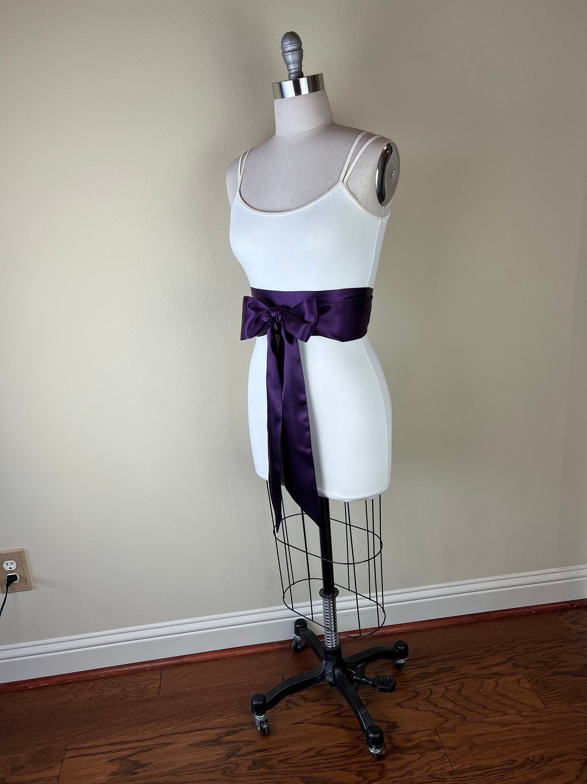 purple belts for dresses Ladies Belts Women Stretchy for Dresses Vintage Elastic Wide Fashion Durable Waist Belt Purple