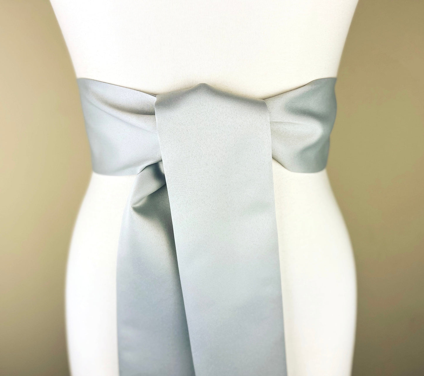Wide Gray Sash in Matte Satin, Pale Gray Sash Belt, Gray Matte Satin Sash, Fabric Belt, Dress Sash, Wide Sash Belt, Waist Tie, Satin Swank