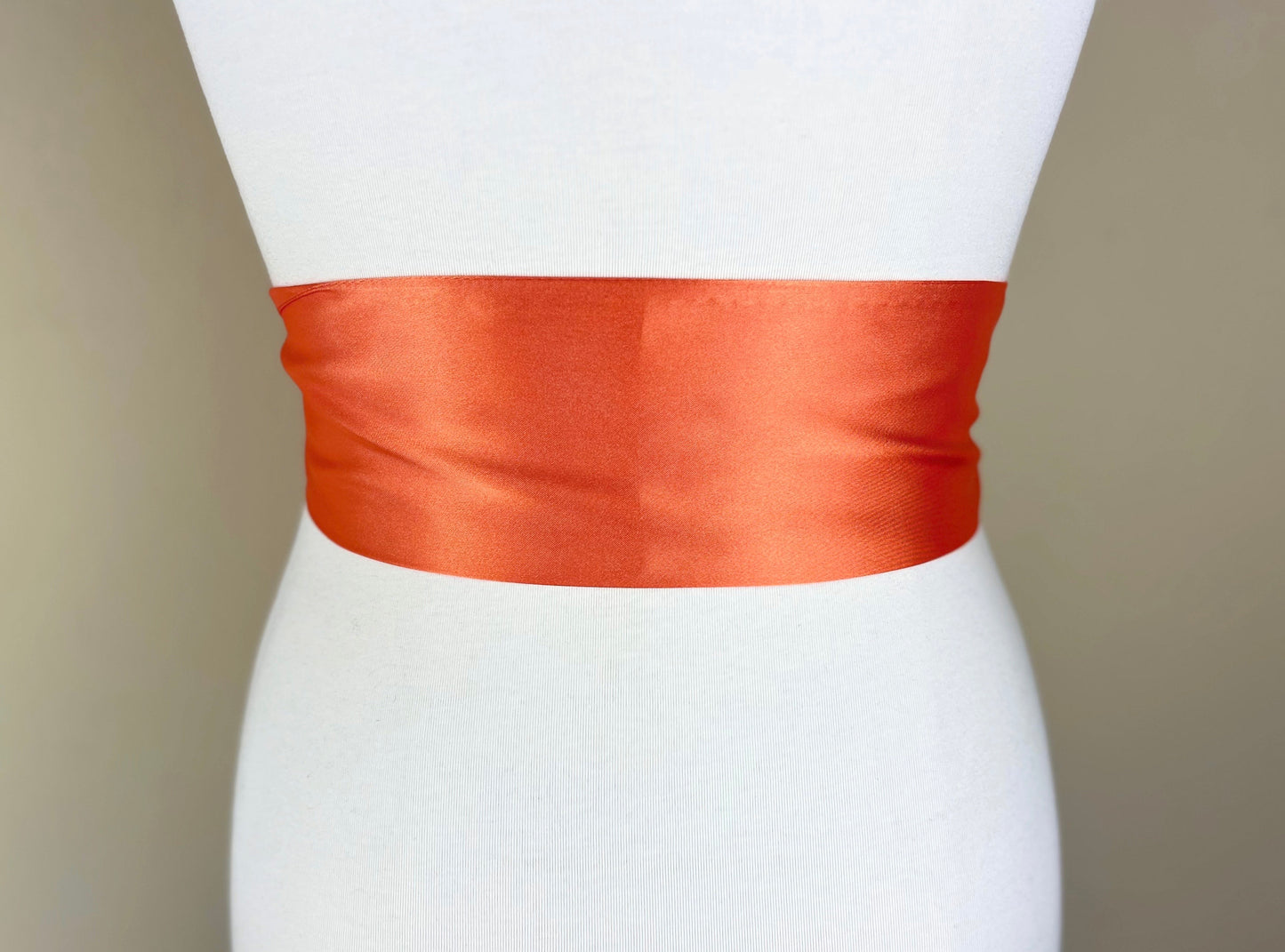 Wide Light Orange Sash Belt, Light Orange Satin Sash, Orange Dress Sash, Orange Wedding Sash, Orange Satin Sash Belt, Satin Swank