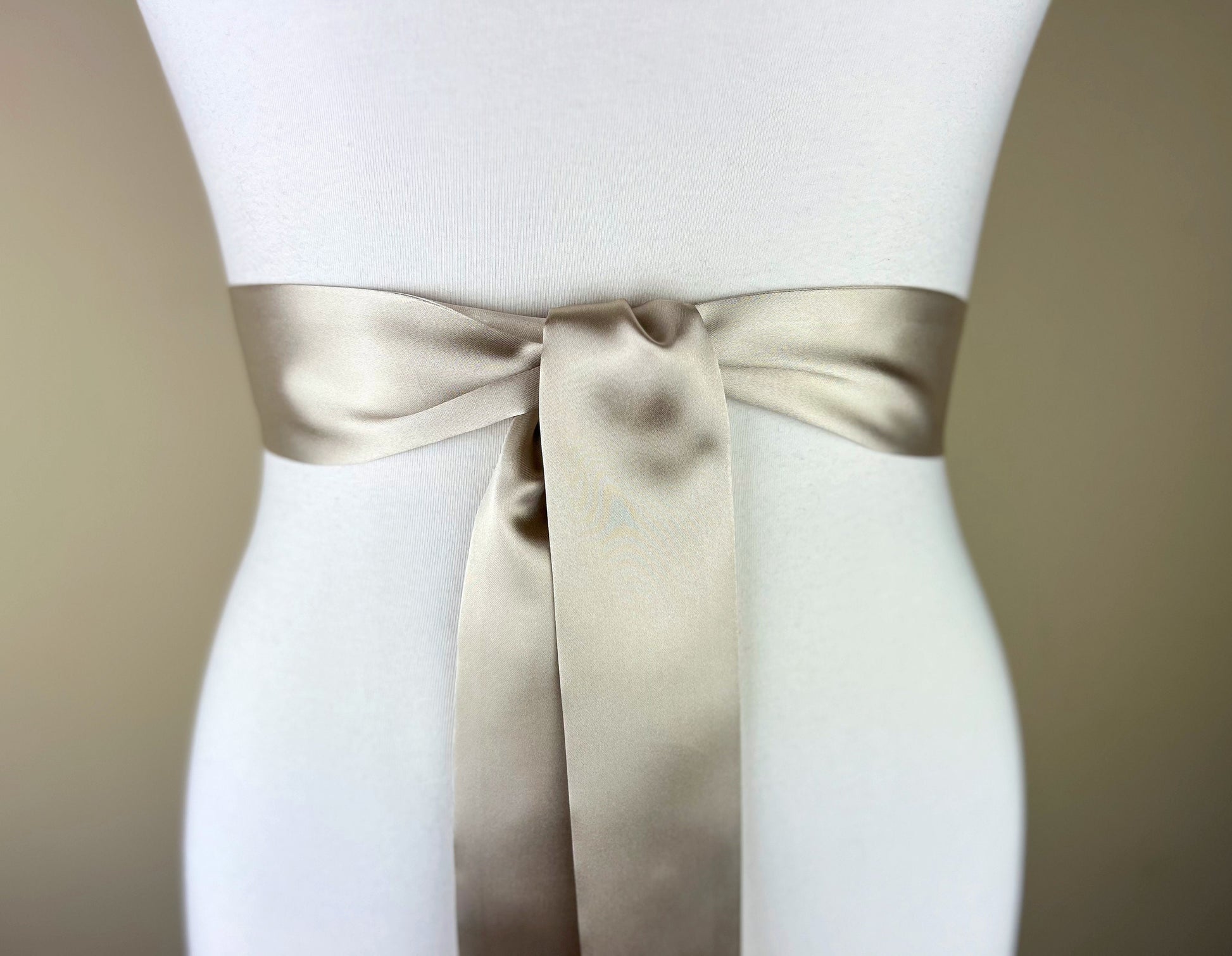 Sand Beige Sash, Beige Satin Sash Belt, Bridesmaid Sash, Deep Champagne Wedding Dress Sash, Bridal Sash, Wedding Gown Sash, Satin Swank