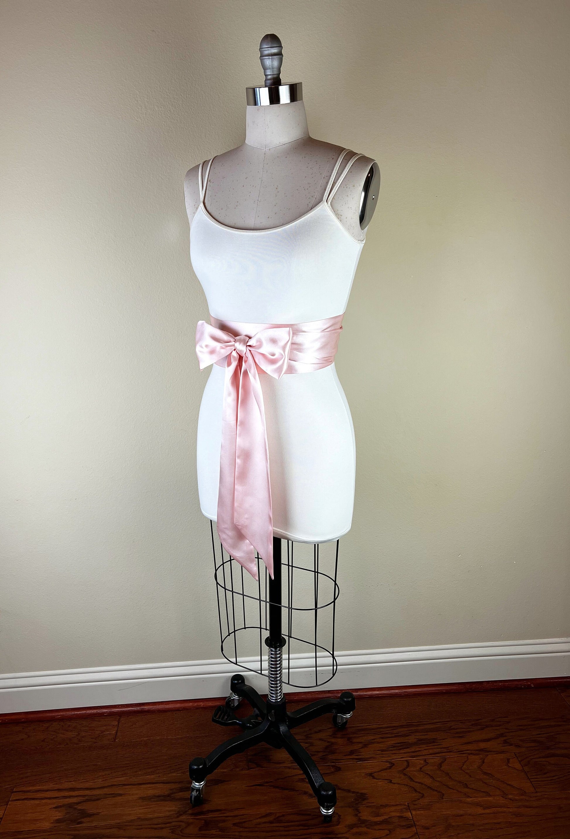 blush pink sash for dress Camilla Christine JOELLE SASH Blush Wedding Belt Floral Bridal Sash