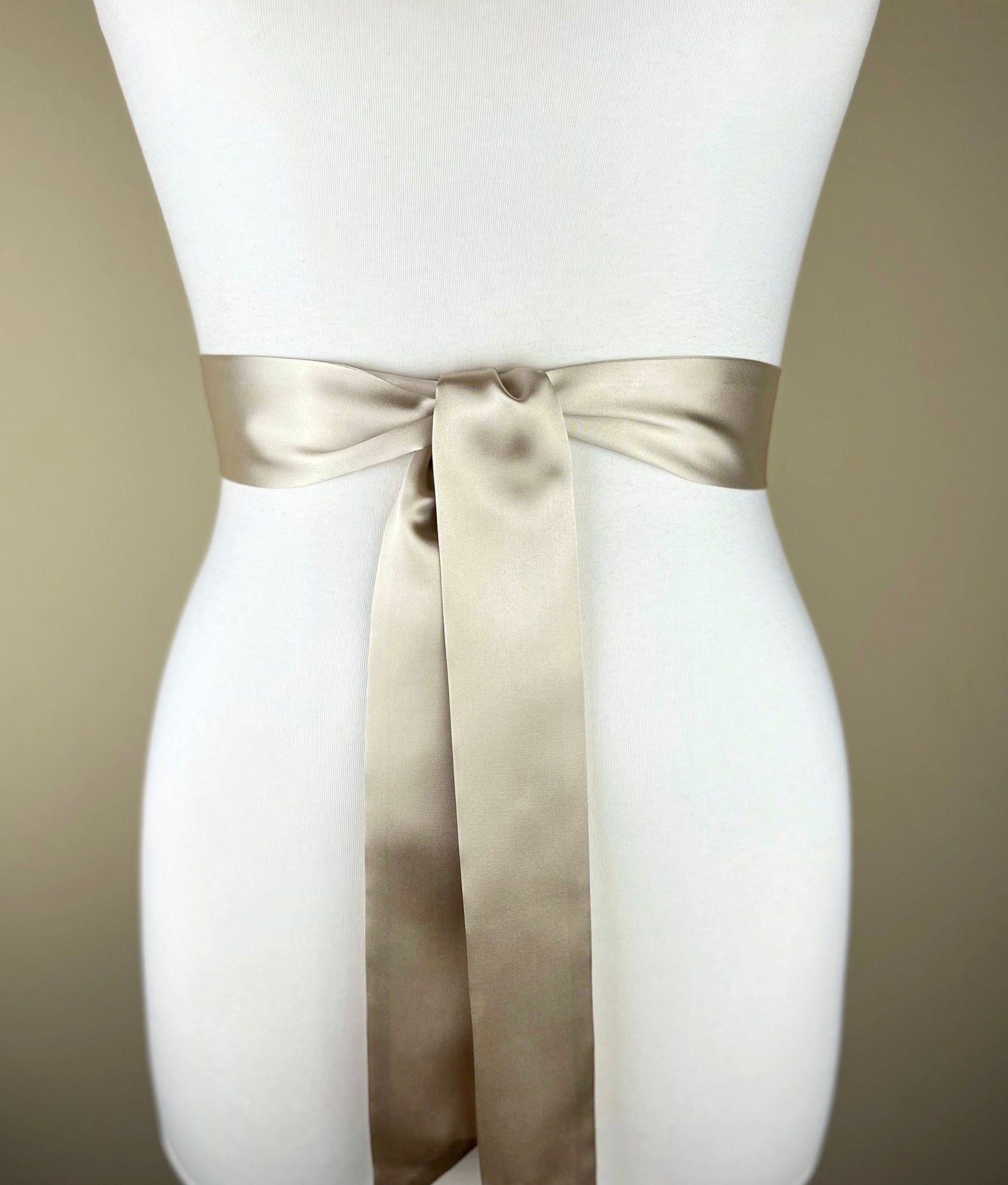 Sand Beige Sash, Beige Satin Sash Belt, Bridesmaid Sash, Deep Champagne Wedding Dress Sash, Bridal Sash, Wedding Gown Sash, Satin Swank