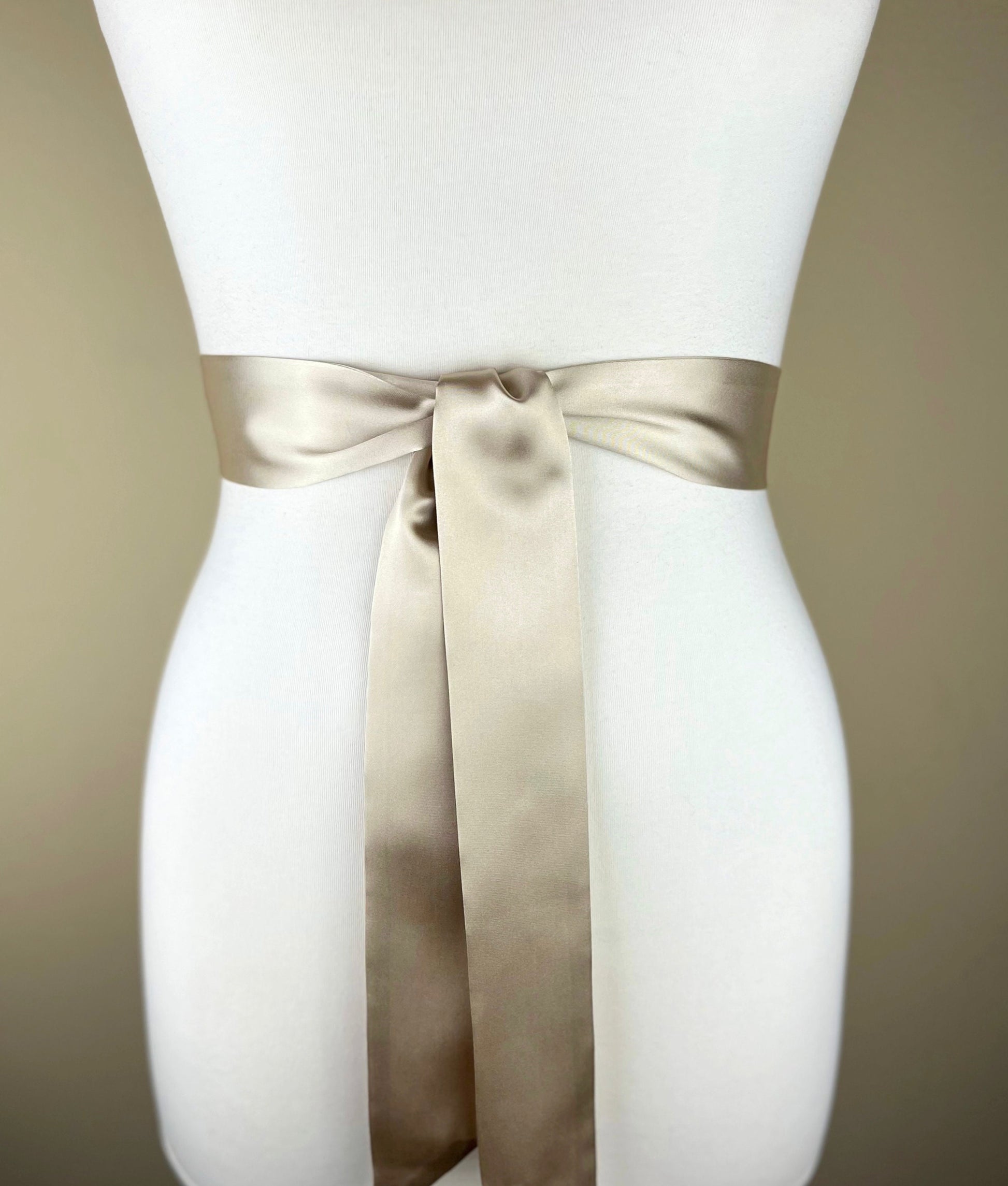 Sand Beige Sash, Beige Satin Sash Belt, Bridesmaid Sash, Deep Champagne Wedding Dress Sash, Bridal Sash, Wedding Gown Sash, Satin Swank