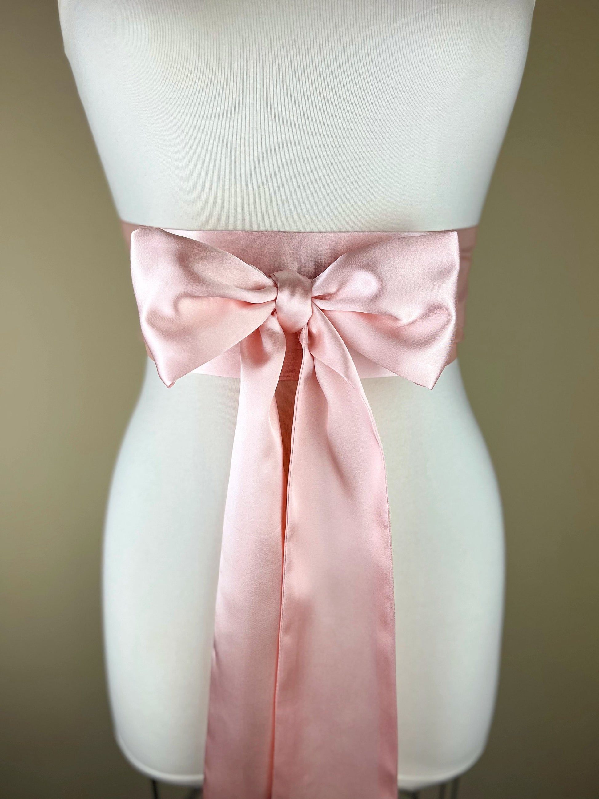 blush pink sash for dress NicoBlu Cosima Sash Belt in Blush Pink
