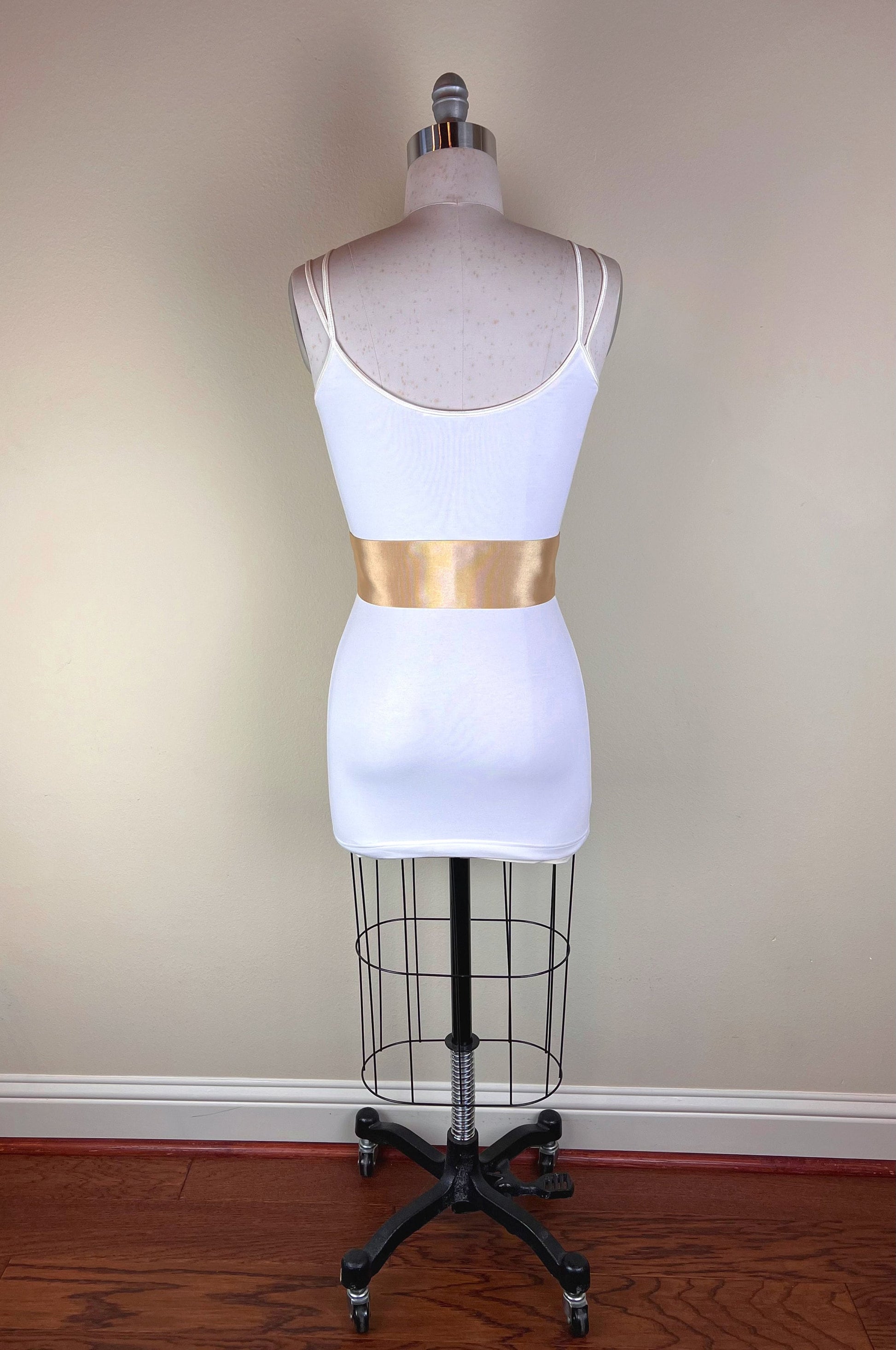 Wide Ribbed Gold Sash Belt, Light Gold Dress Sash, Textured Gold Tie Belt, Gold Wedding Sash Belt, Pale Gold Sash, Satin Swank
