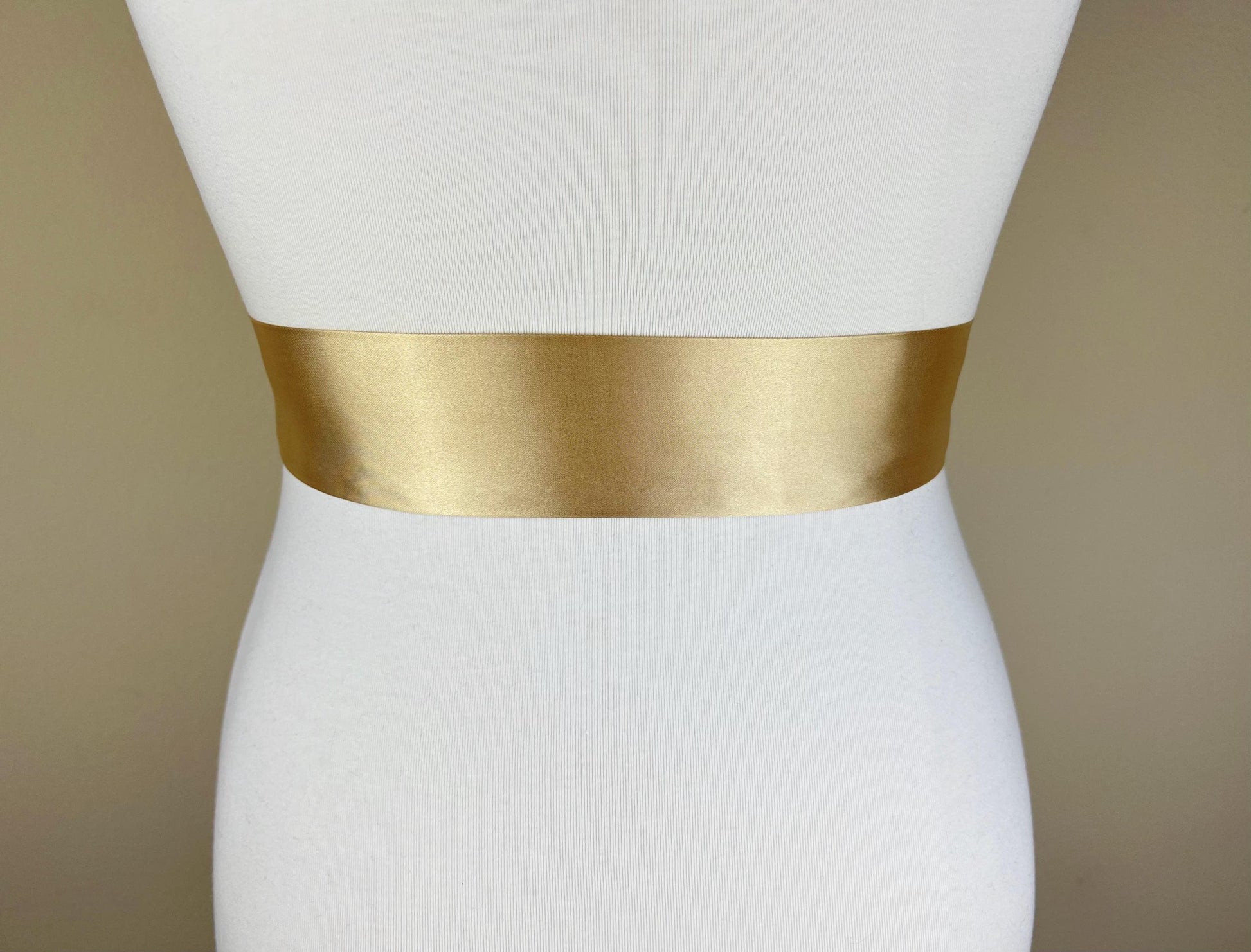 Pale Gold Sash, Narrow Gold Satin Sash Belt, Bridesmaid Sash, Gold Wedding Dress Sash, Gold Bridal Sash, Wedding Gown Sash, Satin Swank