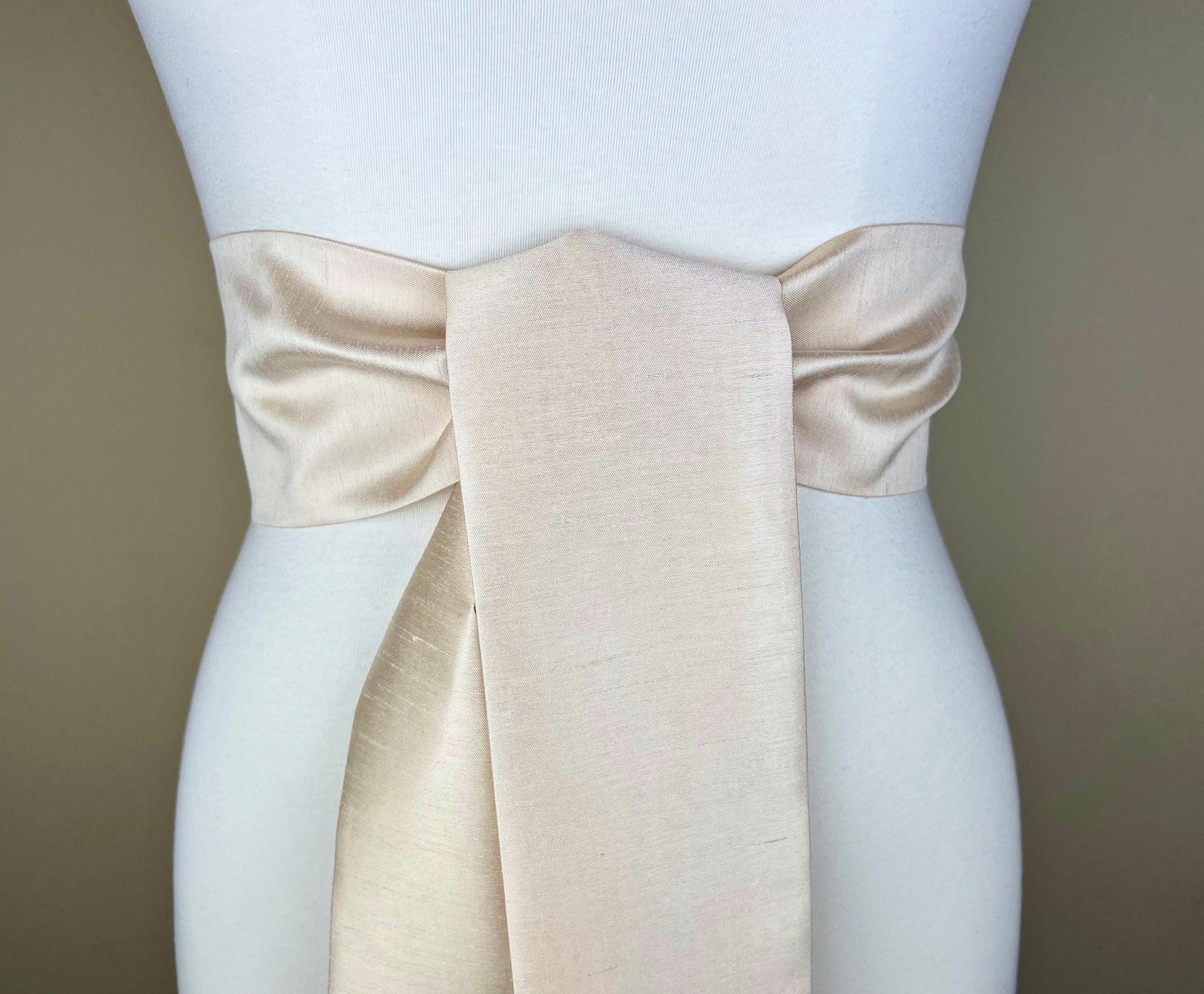 champagne dress sash Satin Sash Champagne