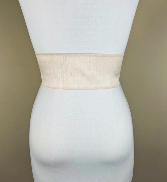 Wide Textured Light Golden Champagne Sash Belt, Golden Champagne Dupioni Sash, Champagne Dress Sash, Champagne Wedding & Bridesmaid Sash